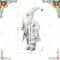Glitzhome® 18" Faux Fur Christmas Frosty Santa Figurine